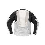 Overlord 3 Leather Jacket / Бело-черный