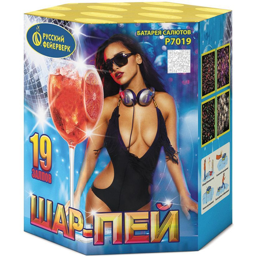 Батарея салютов "Шар-пей" (0,7"х 19)