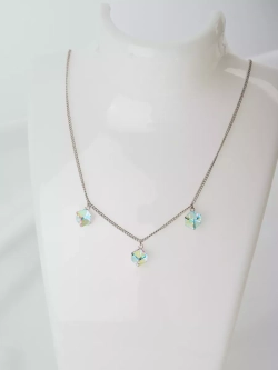 Колье Миражи с кристаллами-хамелеонами Swarovski