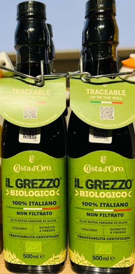 Масло оливковое “Il Grezzo” BIO 0,5л