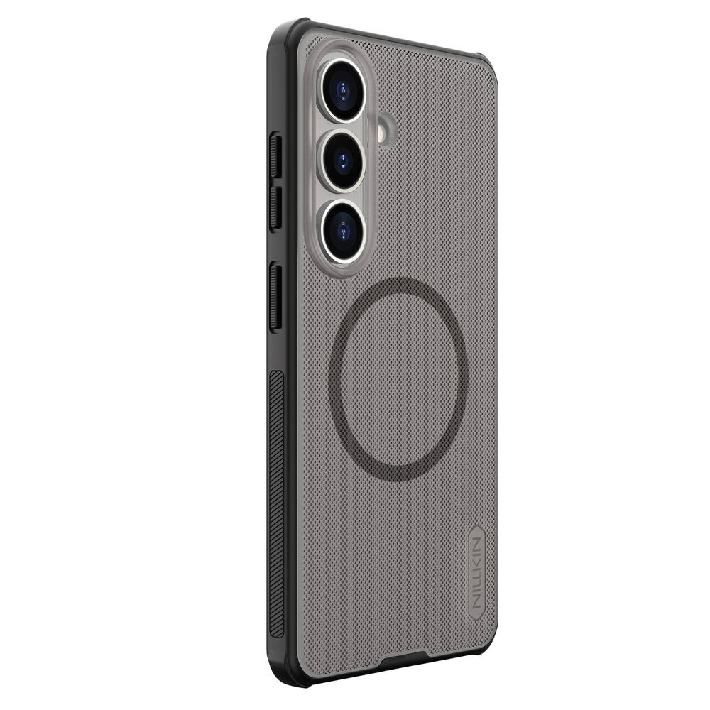 Чехол серый тонированный c MagSafe для Samsung Galaxy S26, серия Super Frosted Shield Pro Magnetic (Clear version) от Nillkin