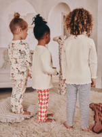 Пижама для девочки Next AC0-791, 3 шт., Молочный, Красный, Серый