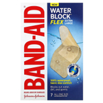 Band Aid, лейкопластыри, Water Block Flex, очень большие, 7 шт.