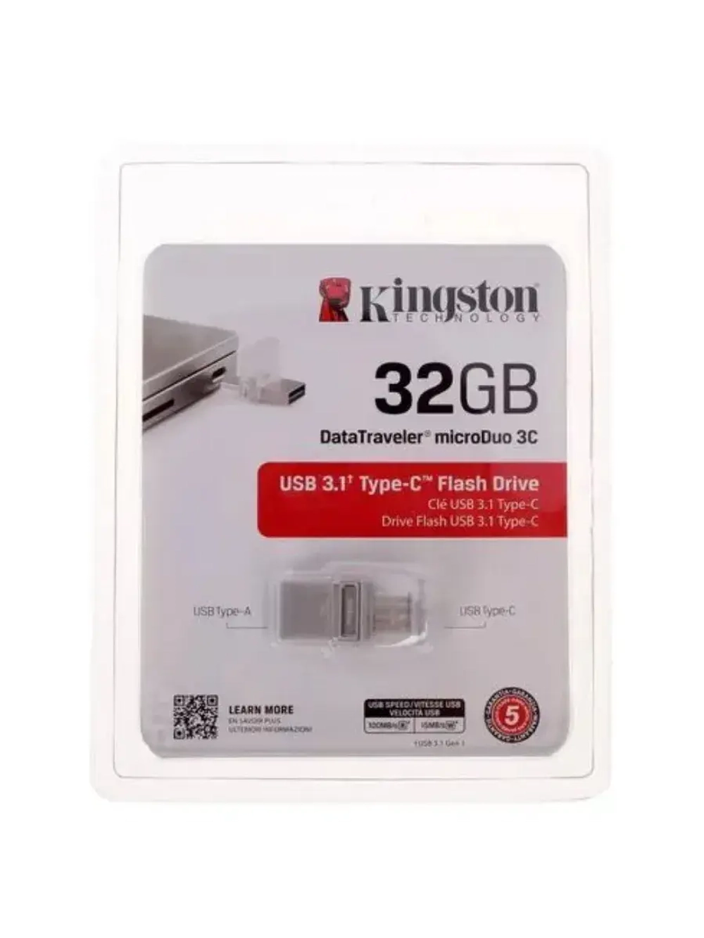 Память USB Flash 32 ГБ DataTraveler MicroDuo 3C GREY