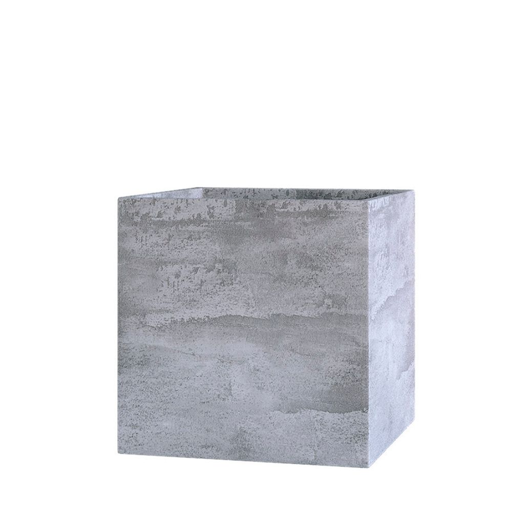 Кашпо CUBE CONCRETE GREY LIGHT 40x40x40