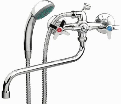 смеситель ванна LEDEME крест переключатель душа шаровый керамика L2220