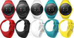 Сменный силиконовый ремешок для POLAR M200 белый, white strap