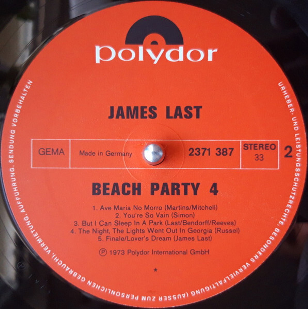 James Last / Beachparty 4 (LP)