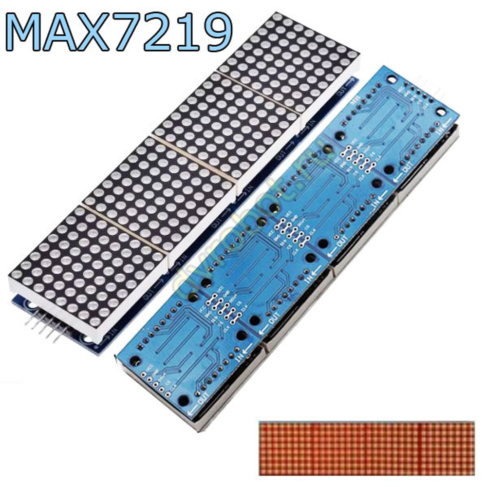 Матрица 32*8 MAX7219 - Красный