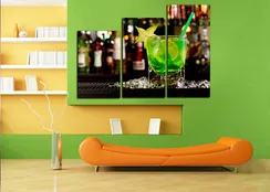 Модульная картина " Коктейль из лайма "