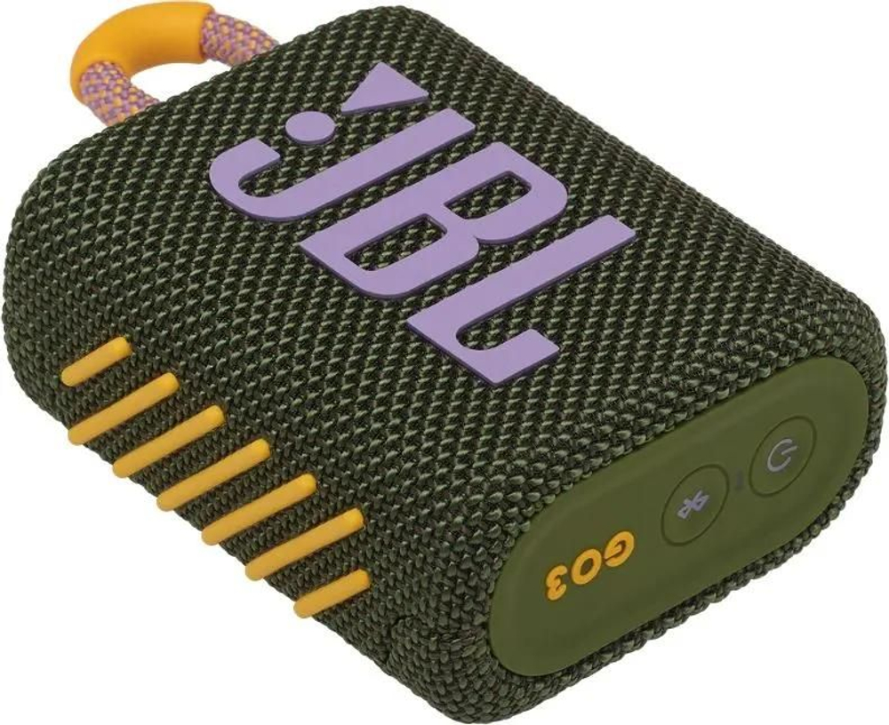 Колонка портативная JBL GO 3, 4.2Вт, зеленый [jblgo3grn]