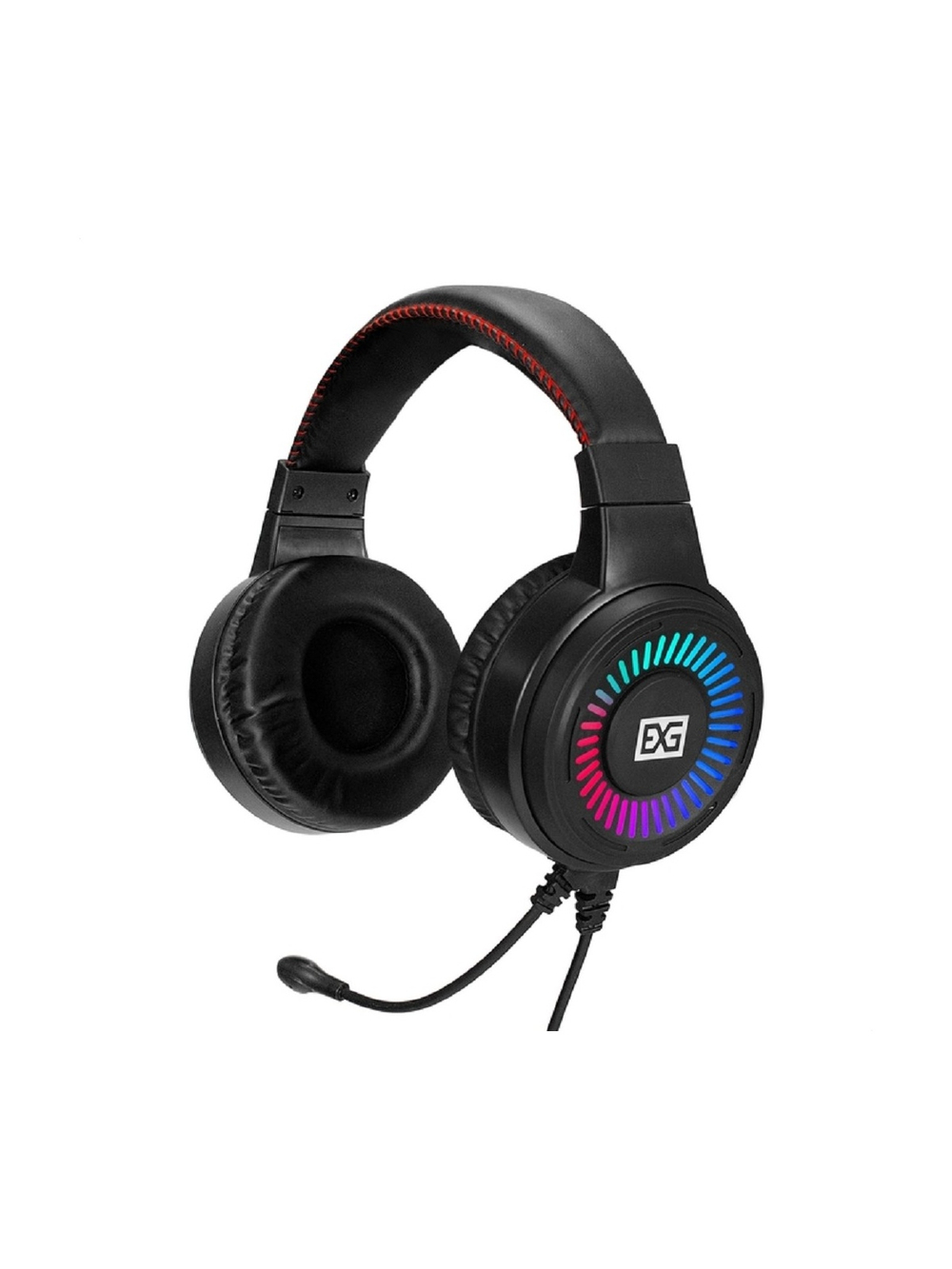 Exegate EX295316RUS Полноразмерные игровые наушники с микрофоном (гарнитура) ExeGate Gaming HS-520G (USB, 2x3.5мм, динамик 40мм, 20-20000Гц, длина кабеля 2.5м, регулировка громкости, RGB подсветка)