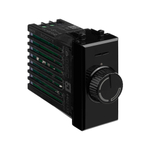 Диммер поворотный модульный, "Avanti", "Черный квадрат", 1 модуль