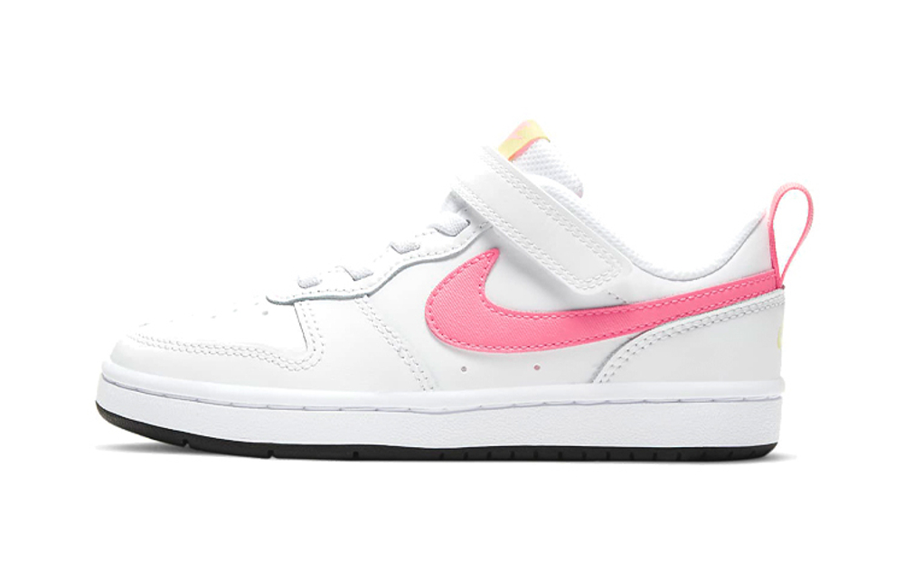 Middle-aged children Nike Court Borough Low 2 low-top sneakers white powder