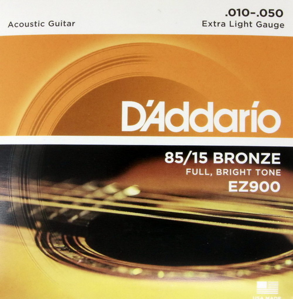 Струны D`Addario EZ900 (Acoustic) бронза