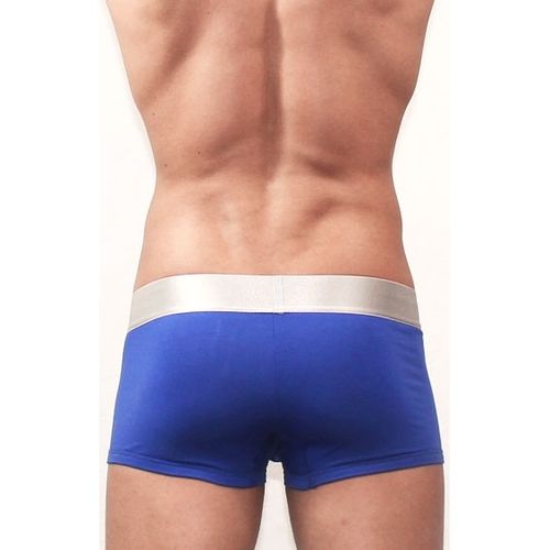 Мужские трусы боксеры индиго Romeo Rossi Steel  Blue Trunks RR00003
