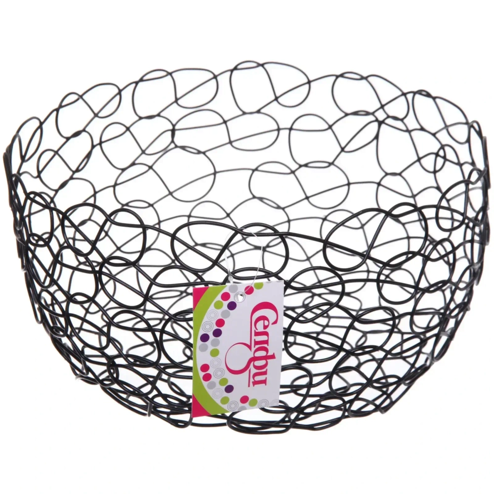 Фруктовница «Brownie» 22*10см паутинка черная