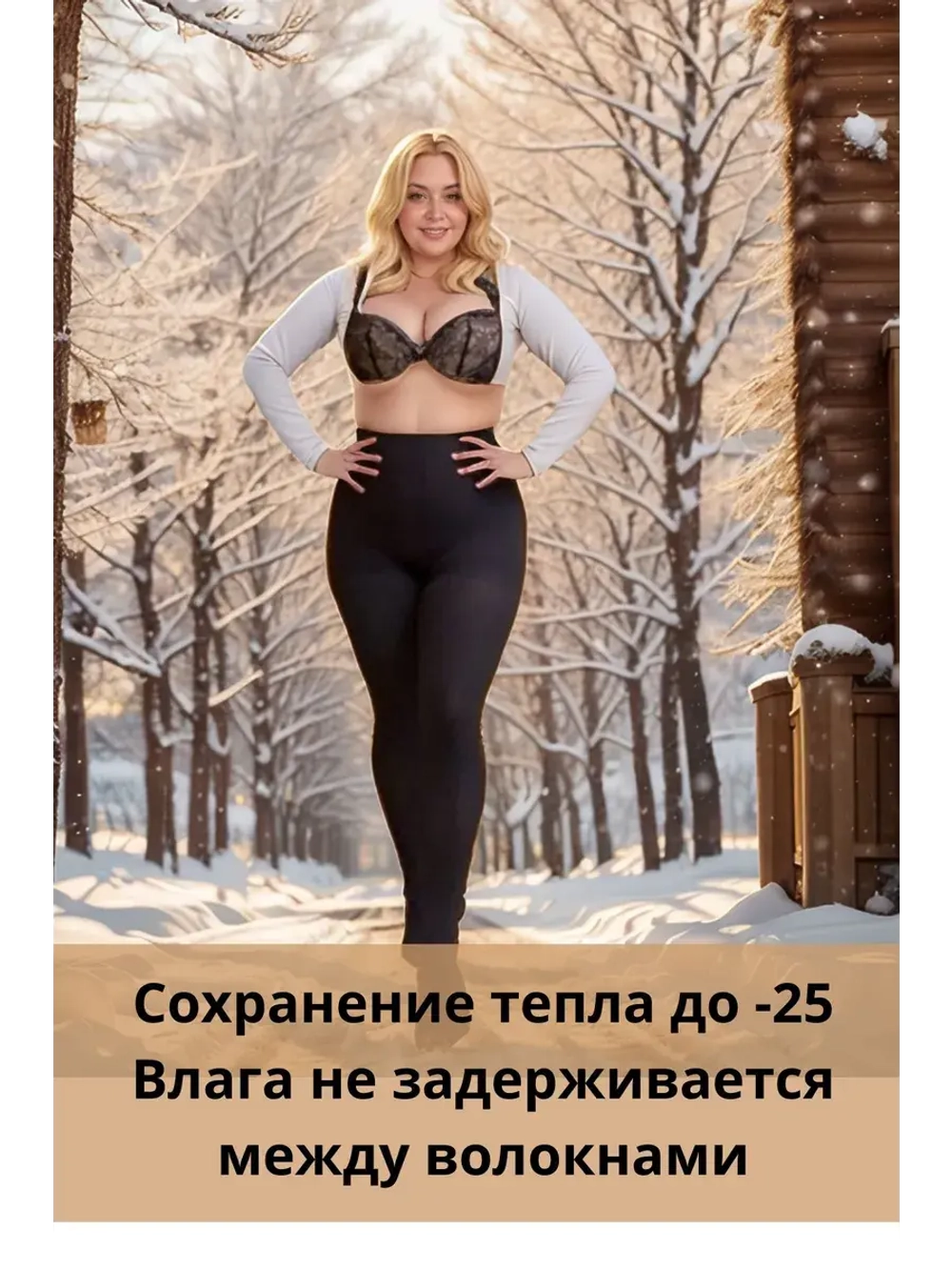 Набор 2 шт Теплые колготки капроновые 600 den