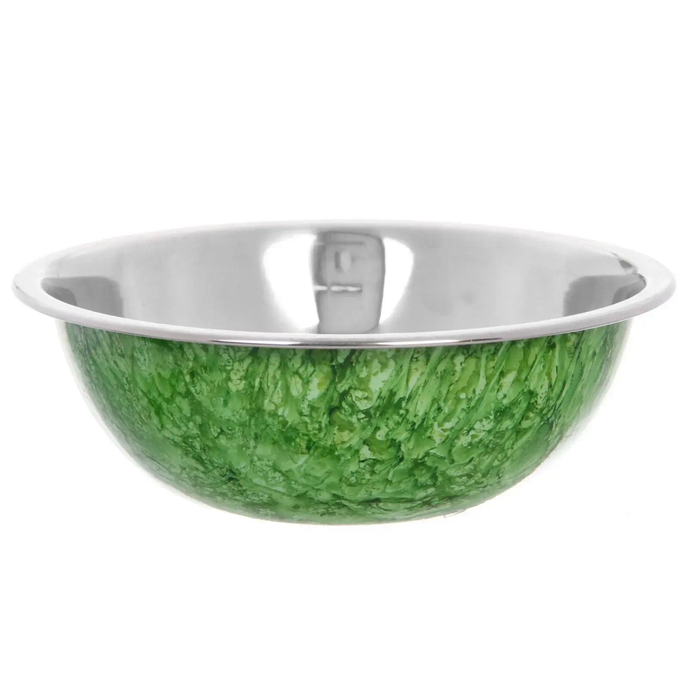 Миска из нержавеющей стали 0,7л 18см цветное покрытие «гранит»