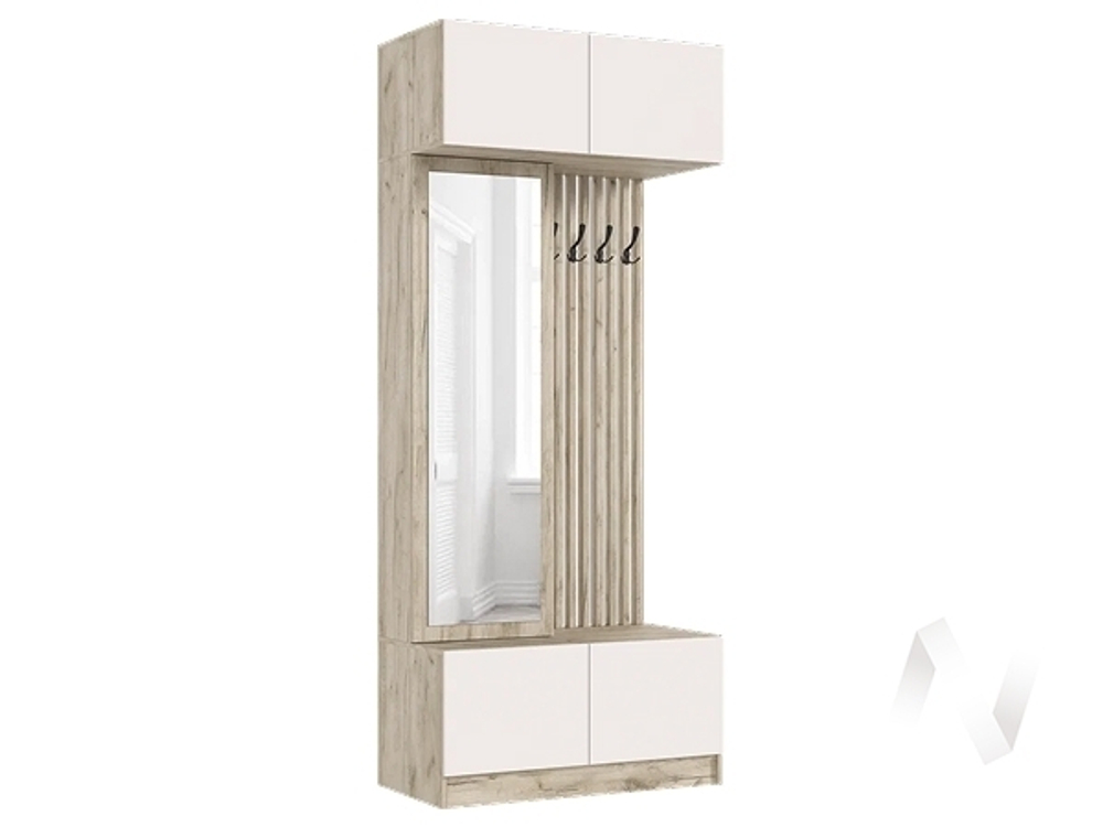 Прихожая МС Роджина (дуб крафт серый/кашемир)