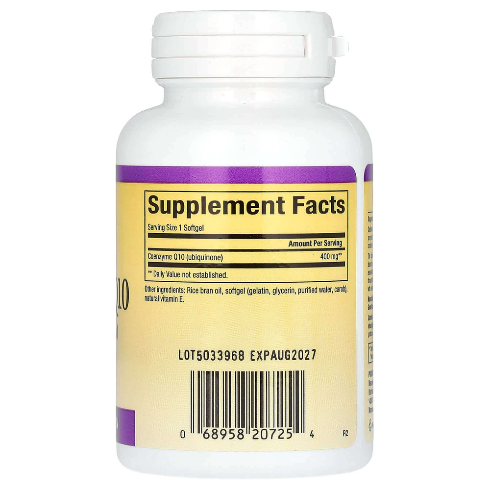 Natural Factors, коэнзим Q10, 400 мг, 60 капсул