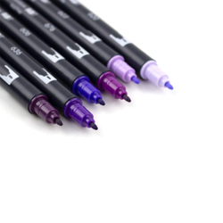 Набор Tombow AB-T Dual Brush 6 Purple Blendables