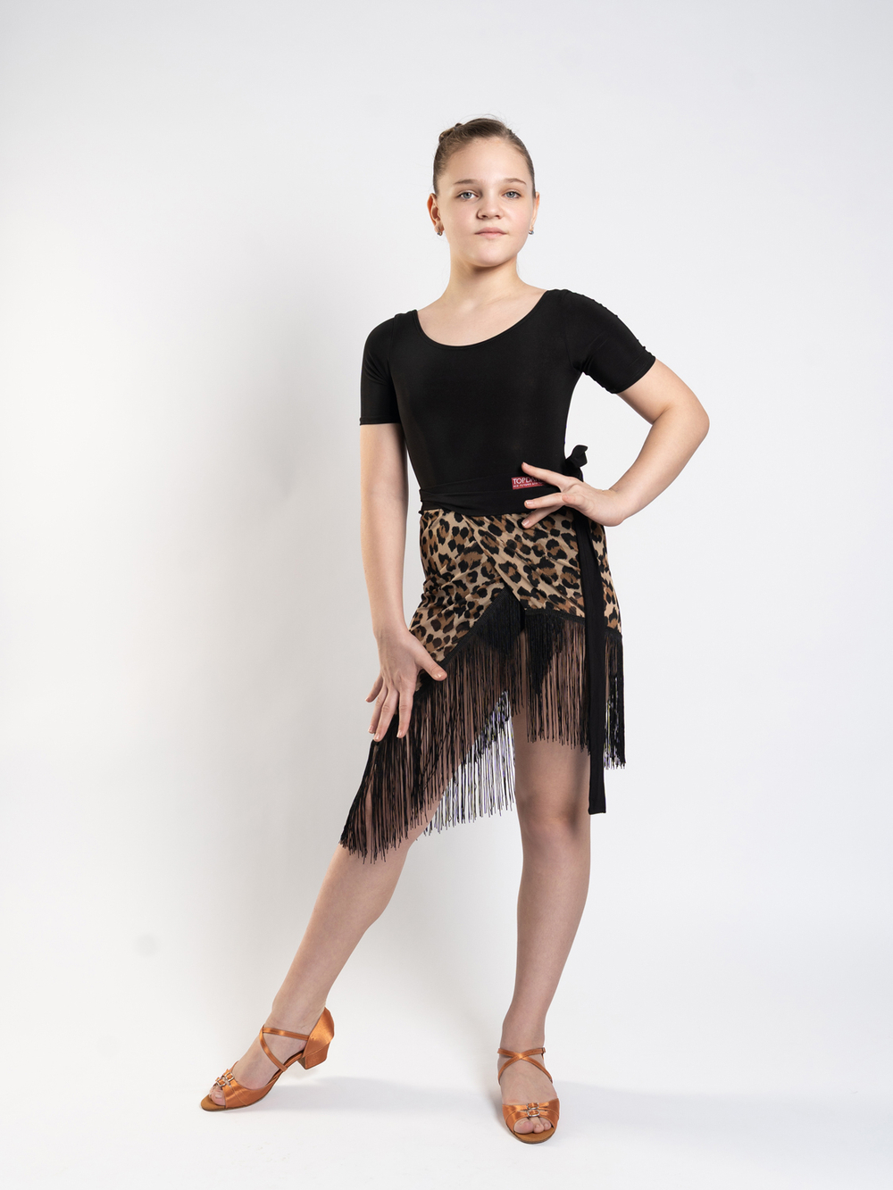 Боди для танцев с коротким рукавом