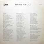 The Beatles / Beatles For Sale (Coloured Vinyl)(LP)
