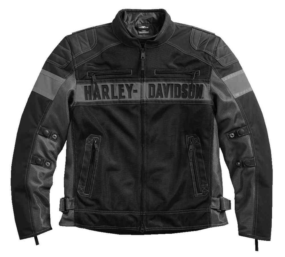 Мужская куртка Harley-Davidson®  с цветными блоками из текстиля и сетки