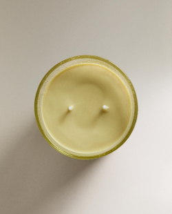 Zara Home Свеча ароматическая Vetiver Melon 310 г, растительный воск, аромат древесный, Коричневый