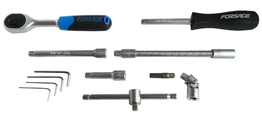 Набор инструмента 46пр. 1/4''(6-гран.)(4-14мм) Forsage F-2462-5