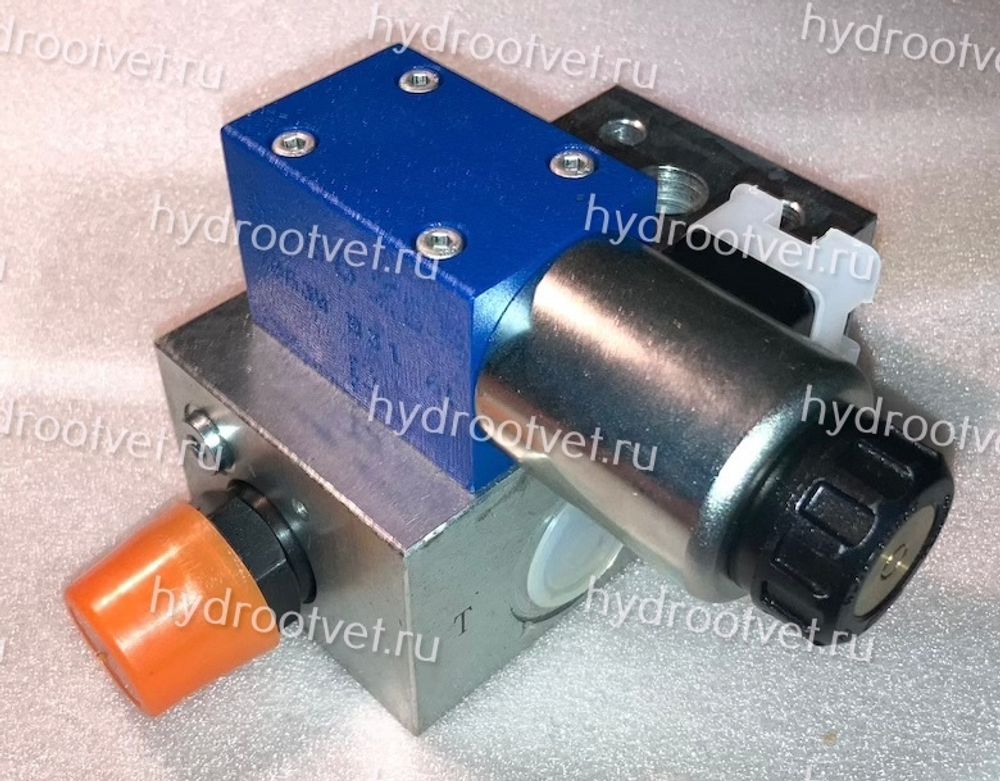 DBAW15BF2-2X/315-6EG24N9K4 - Предохранительный блок насоса Ду16 с давлением настройки до 315 бар, с разгрузкой B = открыт с электроуправлением G24