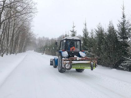 Дополнительно приобретена снегоуборочная техника