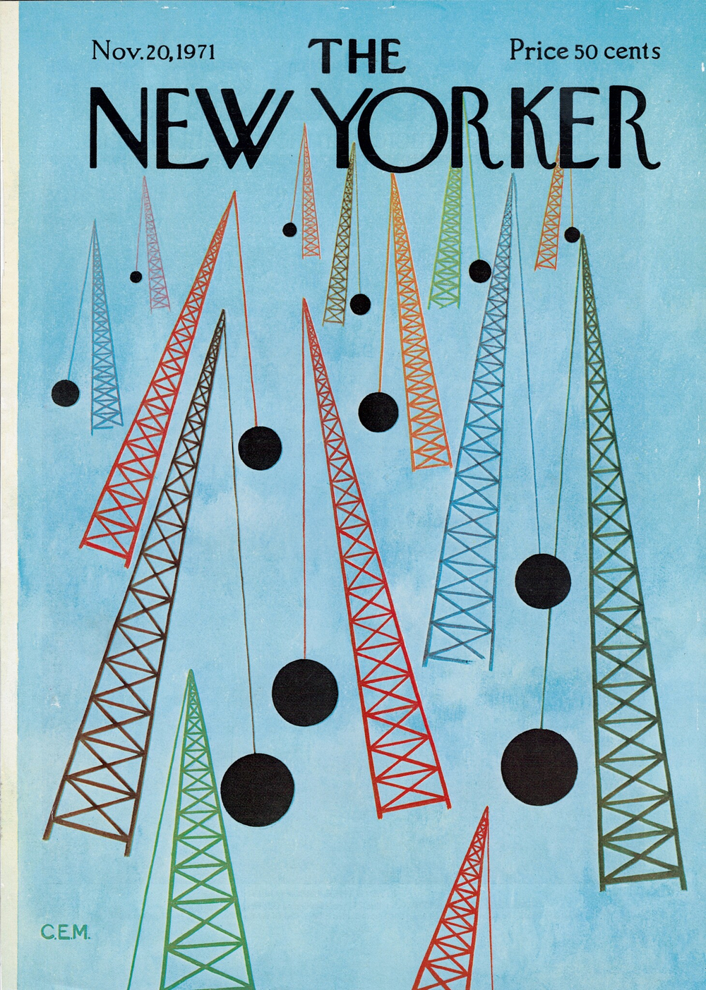 Журнал The New Yorker 20-11-1971, обложка
