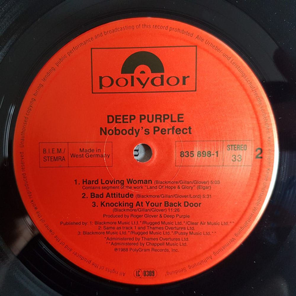 Deep Purple / Nobody's Perfect (2LP)