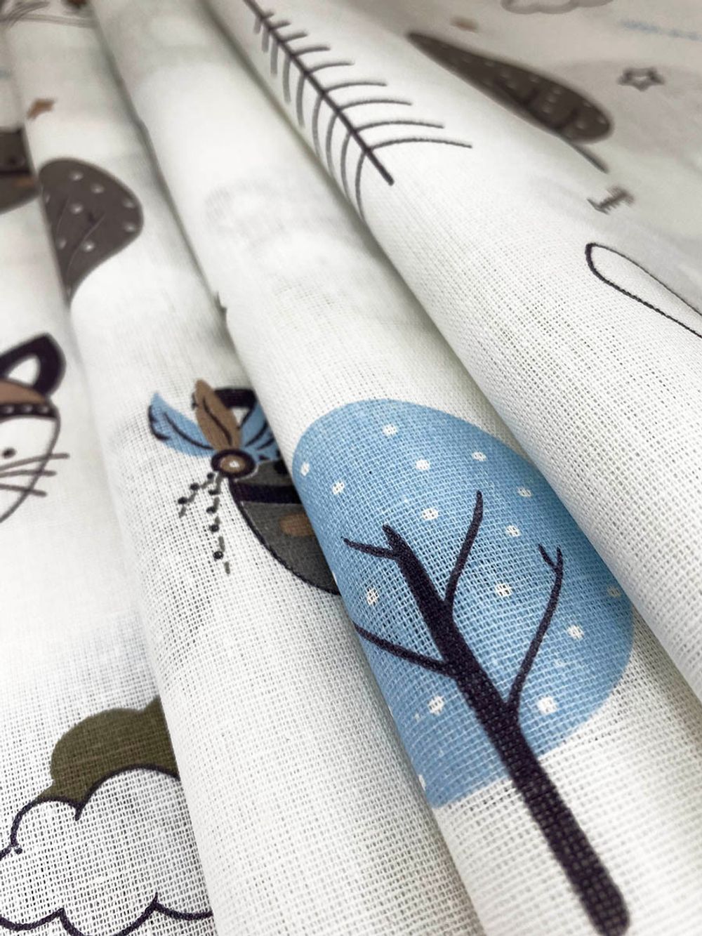 Наволочка 1шт бязь Сказка "Индейцы" 50x70 см