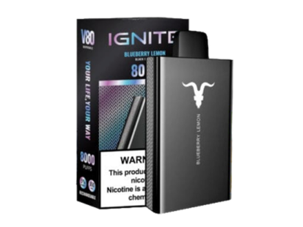 Ignite V80 Blueberry lemon - черника-лимон 8000 затяжек 20мг (2%)