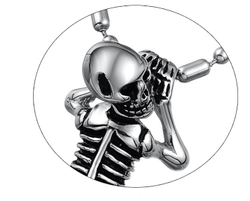 Мужская подвеска из стали HangingSkeleton с цепочкой mn00699