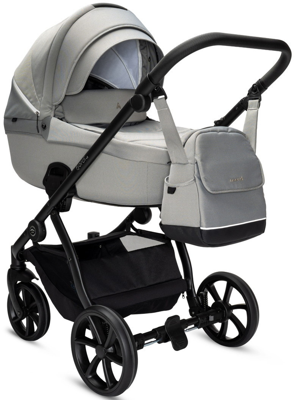 Детская коляска Noordi Fjordi V2 4 в 1 с автокреслом Terra Black и базой 1462814 Grey