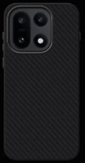 Защитный чехол для IQOO 15 органо-силиконовый под карбон c MagSafe черный (Black)