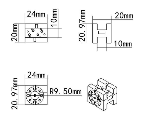LT-PM-220330-3.4, Пассивный умножитель частоты, 220-330 ГГц, 7 dBm