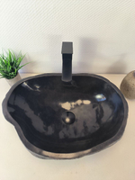 Раковина из речного камня RS-65606 54*38*15 из натурального камня