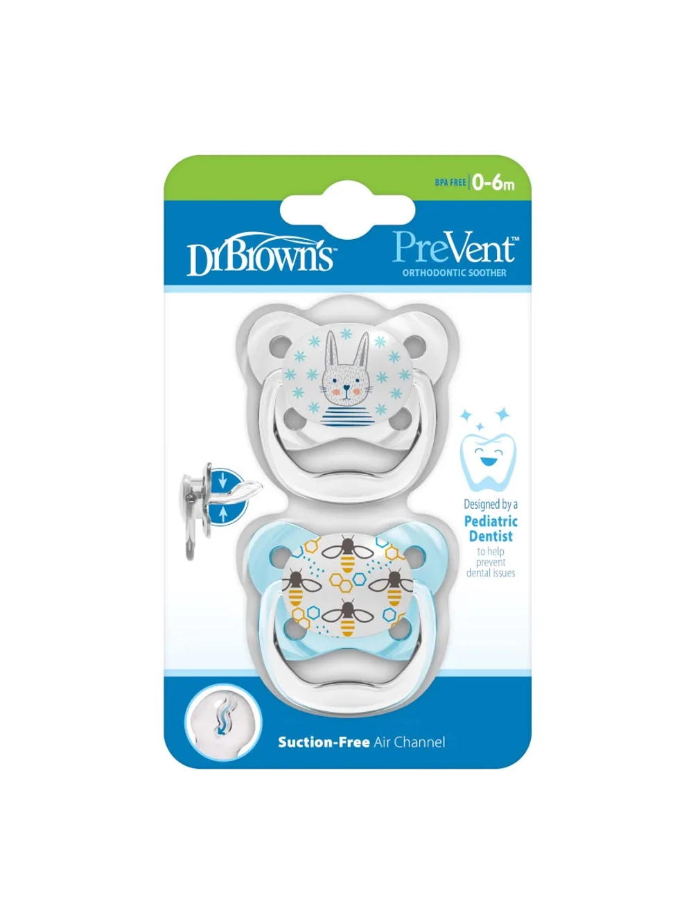 Ортодонтическая соска пустышка для новорожденных 2 шт