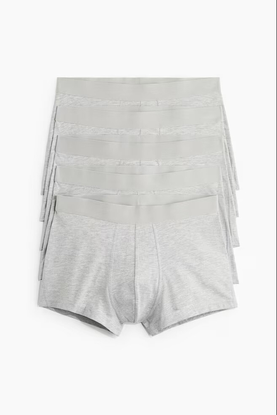 H&M Набор трусов-боксеров ( 5 шт.), серый