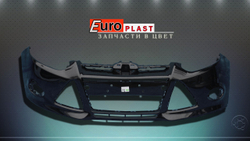 Передний бампер черный для Ford Focus 3 2011-2014 JAYC Panther Black (JAYC) Черная Пантера (черный)