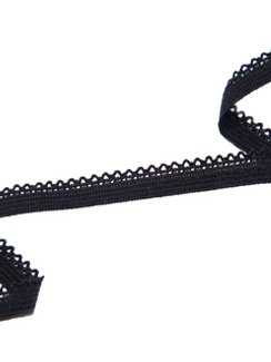170 К-94/9 Резинка ажурная Lauma 9 мм, черный 170