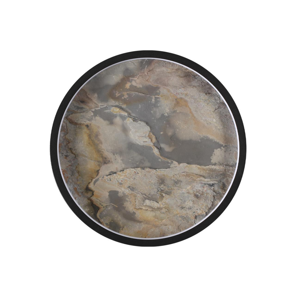 5078/25L L-VISION ODL24 539 черн./серо-беж./металл/натур.камень/акрил Настен.-потолочн.cветильн. LED 25W 3000K STOFLAKE