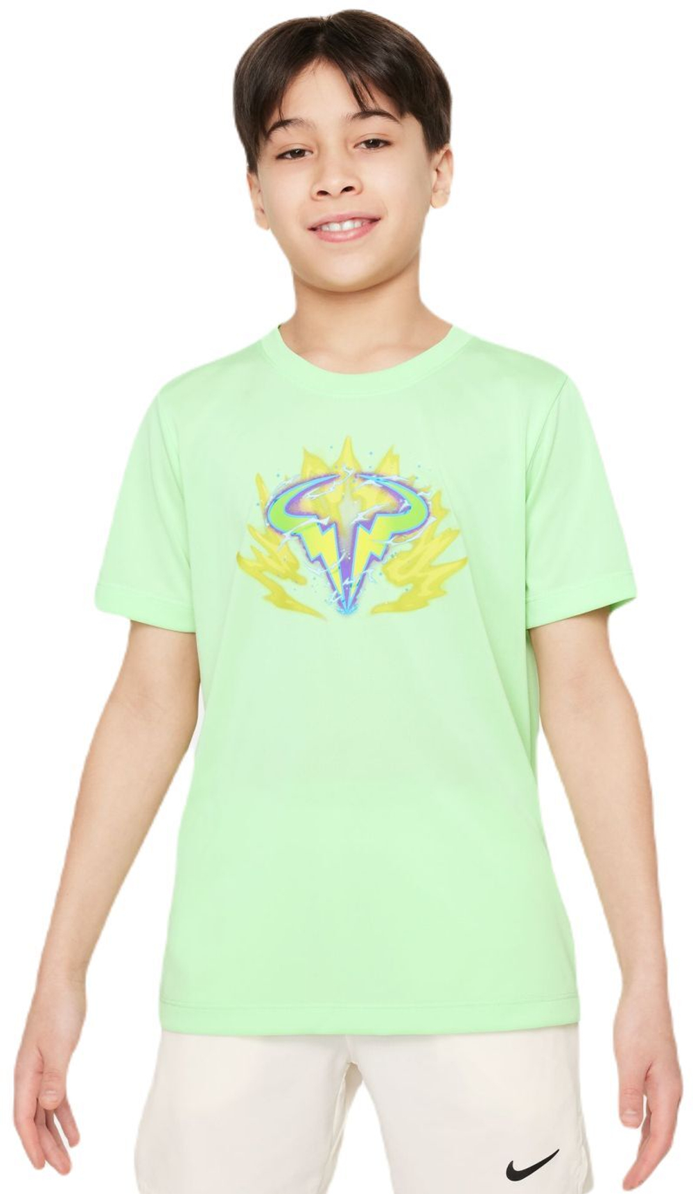 Детская теннисная футболка Nike Kids Dri-Fit Rafa T-Shirt - vapor green