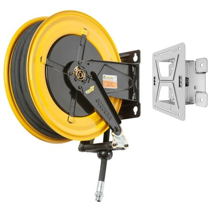 Катушка для раздачи масла 150 бар, шланг 10 м, диаметр 1/2", поворотная, ECODORA (Италия)