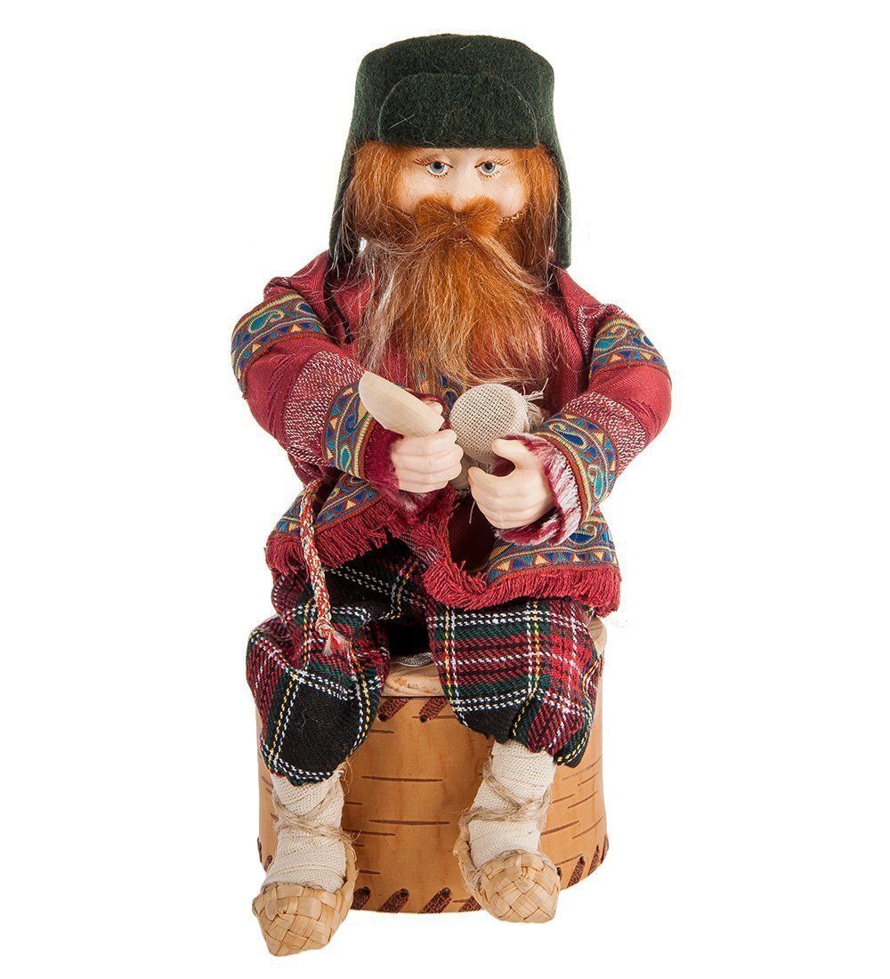 Народные промыслы RK-724 Кукла-шкатулка «Дед с крынкой»